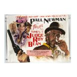 The Life and Times Of Judge Roy Bean Quad Poster, UK Quad cinema poster (1972) starring Paul
