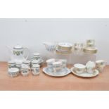 A Paragon Comtessa pattern fine bone china coffee set for six, including a coffee pot, six cups