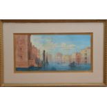E. Mills (19th century), Venice watercolour, signed and dated 1882 bottom left, framed, glazed and
