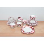 A collection of modern Wedgwood bone china tea and coffee wares, including cups and saucers, a