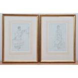 Sir William Russel Flint (British 1880-1969), two framed prints Hazel and Anselmere frame sizes 35cm