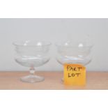 Twelve cut glass fruit footed bowls, some with some wear and chips etc 13.5cm H AF (12)