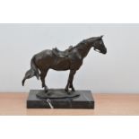 Miguel Fernando Lopez 'Milo' (b. 1955), a bronze sculpture of a horse, signed indistinctly