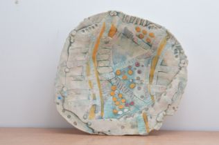 Susan Bruce (British 20th/21st century), a large and impressive dish/charger, formed of layers of