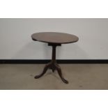 A 19th century mahogany tilt top occasional table, 71cm H x 74cm W