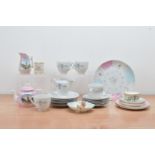 A collection of 20th century Continental porcelain items, including a part tea service, and assorted