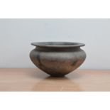 Keith Munro (British b. 1958), A cast ceramic vase, of baluster form grey in colour, impressed