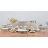 A large collection of assorted ceramics, including Bunnykins, Aynsley, Coalport, Royal Commemorative