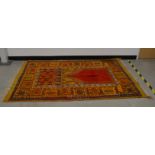 A modern large prayer rug, wool on wool, 130cm x 202cm