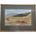 Terry Logan (British b.1938), Landscape, watercolour, signed 'Logan' bottom right, framed, glazed