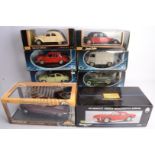 1:18 Scale Diecast Postwar French and Italian Cars and Van, a boxed group, Solido Peugeot 203