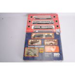 Jouef and Piko HO Gauge trains Sets, Jouef, 7650 PBA Passenger Set, comprising SNCF silver and red
