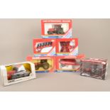 ERTL Diecast 1:32 Scale Case International Tractors and Other Farm Machinery, a boxed group,