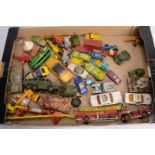 Postwar and Later Playworn Diecast Vehicles, vintage and modern, private, commercial, military and
