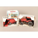 ERTL Diecast 1:16 and 1:32 Scale Farm Vehicles, three boxed examples, 1:16 scale 619 Case