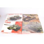 Mini Art Soviet Tank Kits, four boxed 1:35 scale examples, 37007 T-54-3 1951 (factory sealed), 35193