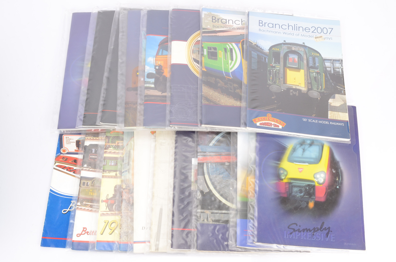 Bachmann 00 Gauge Catalogues 1990 -2017 missing 1998, two duplicates, in two good storage boxes,