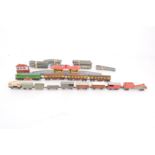 Small collection of Lone Star 000 N Gauge push-a-long Trains, comprising BR green Single Ended