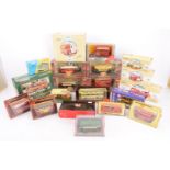 Vintage and Modern Fire Service and Public Transport Vehicles, a boxed/cased collection, fire