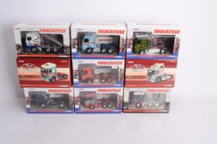 Corgi 1:50 Scale Truck Fest Tractor Units, all boxed, CC15203 MAN TGX Robert Laidlaw, CC13714 Scania