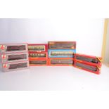 00 gauge coaches by Hornby, Lima, GMR, Airfix, Dapol in original boxes Hornby coaches in LMS