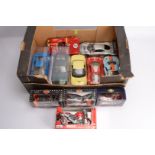 Modern Diecast 1:18 Scale and Larger Modern Sports Cars Competition Cars and Motorbikes, boxed