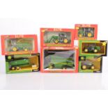 Britains 1:32 Scale John Deere Farm Vehicles, a boxed group, 40423 2266 combine harvester, 00176