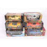 1:18 Scale Diecast Modern American and British Sports Cars, a boxed group Hotwheels, 50429 TVR Speed