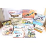 Military Aircraft Kits of European Manufacture/Design, a boxed collection 1:72 scale examples, ICM