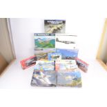 Military Aircraft Kits, a boxed collection, 1:72 scale examples Airfix A02033 Spitfire, A01055V