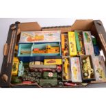 Postwar Playworn Diecast Dinky Vehicles, commercial, private and military vehicles, boxed