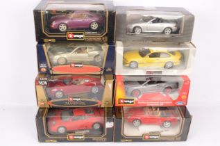 1:18 Scale Diecast Road Cars, eight boxed examples, UT Models Pauls Model Art BMW M3 (some scratches