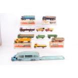 Postwar Playworn/Repainted or Retouched Dinky Commercial Vehicles, four boxed examples, 942 Foden