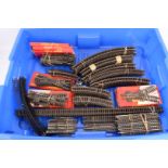 Large collection of Tri-ang and Tri-ang Hornby 00 Gauge Super4 Track and Points, Straights (12),