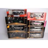 1:18 Scale Diecast German and British Modern Cars, a boxed group, Majorette 4451 Caterham Lotus