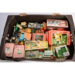 Britains Farm and Other Britains Items, a postwar collection, playworn, Britain's farm, boxed 9676