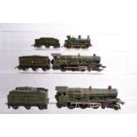 00 Gauge modified GWR green Castle Locomotives by Wrenn and kitbuilt 0-6-0, Wrenn 4090 'Dorchester