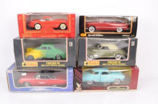 1:18 Scale Diecast 1940s/60s American Cars, a boxed group, Mira 9182 Chevrolet Corvette, Anson