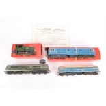 Tri-ang 00 Gauge A1A A1A Diesel Locomotives and Shunter, R357 BR blue with duck egg blue windows, in