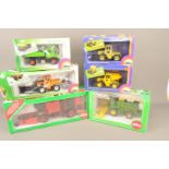 Siku 1:32 Scale Tractors and Other Farm Vehicles, a boxed group, Mercedes, 3451 MB-Trac tractor with