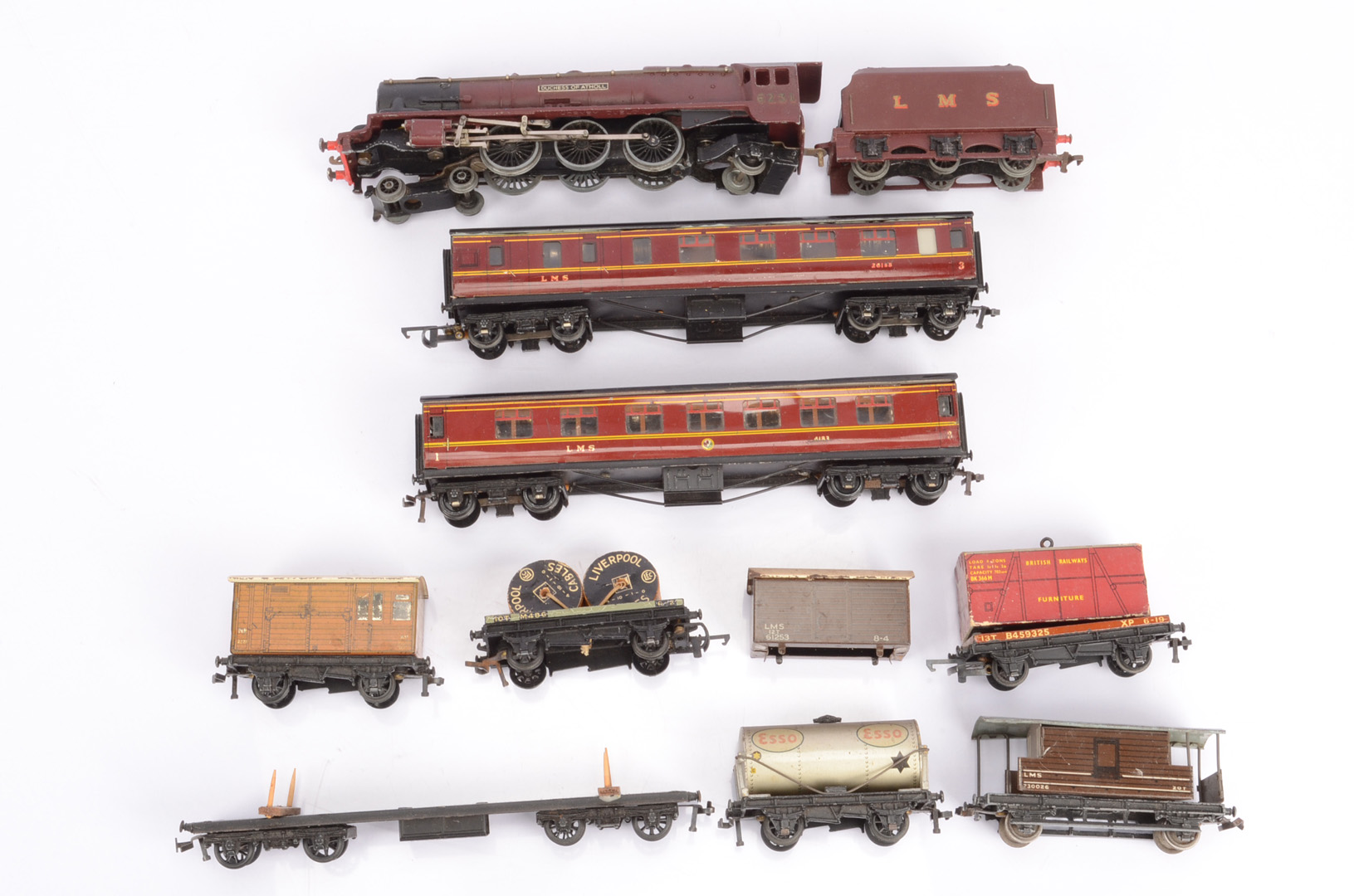 Hornby-Dublo 00 Gauge 'Duchess of Atholl' and other items, LMS maroon 4-6-2 6232 Locomotive and