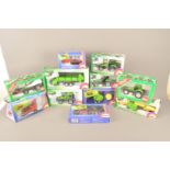 Siku 1:32 Scale Deutz Fahr Tractors and Farm Machinery, a boxed group, tractors, 2956 Agroxtra 6.