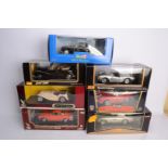 1:18 Scale Diecast Postwar German and British Cars, a boxed group, Revell 08443 MGA Roadster, Road