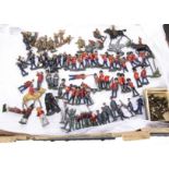 Collection of mostly pre and post WW1 Britains Hilco Skybirds and other makers lead Soldiers Cowboys
