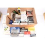 Modern 1:43 Scale Car Model Boxes/Cases Only and CMC Poster, a collection of cases and boxes for