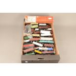 Various makers HO Gauge Goods Rolling Stock, including Tank wagons, open trucks, Vans, Guards