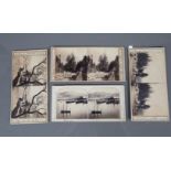 European Stereoscopic Cards, Spain, including Alhambra, Toledo, Jerez and Malaga harbour (15),