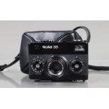 A Rollei 35 Compact Camera, made in Germany, black, serial no 3175995, shutter working, meter