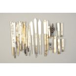Stanhopes, Bone Dip Pens (13), Bone Dip Pens with Letter Openers (3) and Seals (14), G, see image