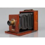 A Spratt Brothers Clydesdale Set Quarter Plate Field Camera, body G, some dulling to brass, some